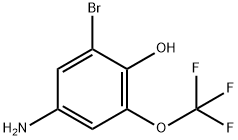 4-Amino-2-bromo-6-(trifluoromethoxy)phenol Struktur