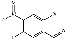 2-Bromo-5-fluoro-4-nitrobenzaldehyde Struktur