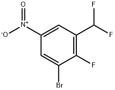 3-Bromo-2-fluoro-5-nitrobenzodifluoride Struktur