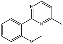 Pyrimidine, 2-(2-methoxyphenyl)-4-methyl- Struktur