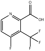 2-Pyridinecarboxylic acid, 4-fluoro-3-(trifluoromethyl)- Struktur