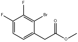 Benzeneacetic acid, 2-bromo-3,4-difluoro-, methyl ester Struktur