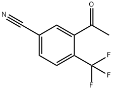 5'-Cyano-2'-(trifluoromethyl)acetophenone Struktur