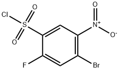 4-Bromo-2-fluoro-5-nitrobenzenesulfonyl chloride Struktur