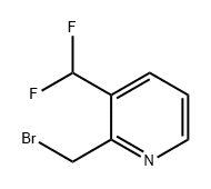 Pyridine, 2-(bromomethyl)-3-(difluoromethyl)- Struktur