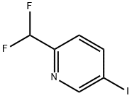 Pyridine, 2-(difluoromethyl)-5-iodo- Struktur