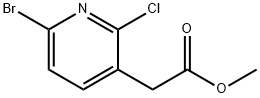 Methyl 6-bromo-2-chloropyridine-3-acetate Struktur