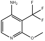 4-Pyridinamine, 2-methoxy-3-(trifluoromethyl)- Struktur