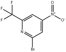 Pyridine, 2-bromo-4-nitro-6-(trifluoromethyl)- Struktur