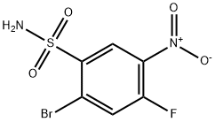 2-Bromo-4-fluoro-5-nitrobenzenesulfonamide Struktur