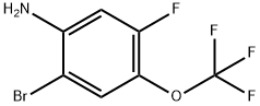 Benzenamine, 2-bromo-5-fluoro-4-(trifluoromethoxy)- Struktur