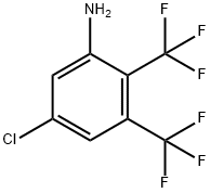 Benzenamine, 5-chloro-2,3-bis(trifluoromethyl)- Struktur