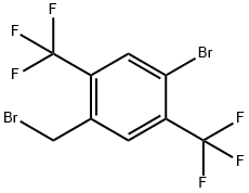 4-Bromo-2,5-bis(trifluoromethyl)benzyl bromide Struktur