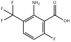 2-Amino-6-fluoro-3-(trifluoromethyl)benzoic acid Struktur