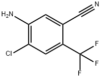 2-Chloro-5-cyano-4-(trifluoromethyl)aniline Struktur