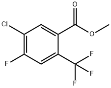 Methyl 5-chloro-4-fluoro-2-(trifluoromethyl)benzoate Struktur