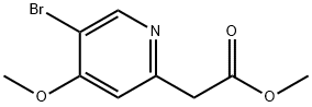 2-Pyridineacetic acid, 5-bromo-4-methoxy-, methyl ester Struktur