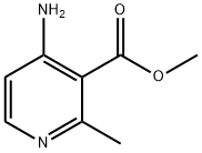 3-Pyridinecarboxylic acid, 4-amino-2-methyl-, methyl ester Struktur