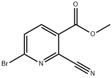 Methyl 6-bromo-2-cyanonicotinate Struktur