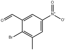 Benzaldehyde, 2-bromo-3-methyl-5-nitro- Struktur