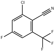 2-Chloro-4-fluoro-6-(trifluoromethyl)benzonitrile Struktur