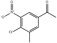 Ethanone, 1-(4-chloro-3-methyl-5-nitrophenyl)- Struktur