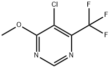 Pyrimidine, 5-chloro-4-methoxy-6-(trifluoromethyl)- Struktur