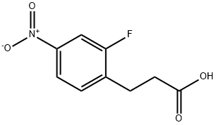 2-Fluoro-4-nitrophenylpropanoic acid Struktur