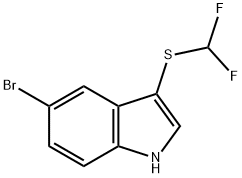 5-Bromo-3-(difluoromethylthio)indole Struktur