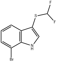 7-Bromo-3-(difluoromethylthio)indole Struktur