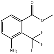 Benzoic acid, 3-amino-2-(trifluoromethyl)-, methyl ester Struktur