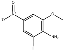 Benzenamine, 2-iodo-6-methoxy-4-nitro- Struktur