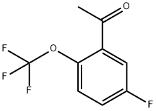 Ethanone, 1-[5-fluoro-2-(trifluoromethoxy)phenyl]- Struktur