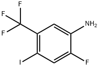 Benzenamine, 2-fluoro-4-iodo-5-(trifluoromethyl)- Struktur