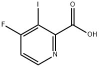 2-Pyridinecarboxylic acid, 4-fluoro-3-iodo- Struktur