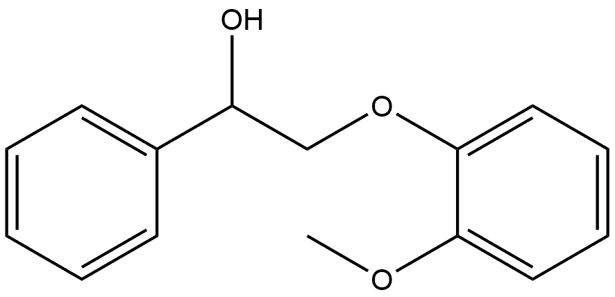 Benzenemethanol, α-[(2-methoxyphenoxy)methyl]- Struktur