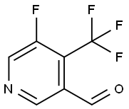 3-Pyridinecarboxaldehyde, 5-fluoro-4-(trifluoromethyl)- Struktur