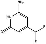 2(1H)-Pyridinone, 6-amino-4-(difluoromethyl)- Struktur