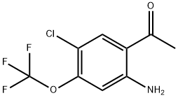 Ethanone, 1-[2-amino-5-chloro-4-(trifluoromethoxy)phenyl]- Struktur