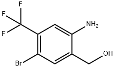 2-Amino-5-bromo-4-(trifluoromethyl)benzyl alcohol Struktur