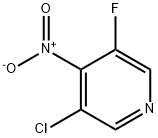 Pyridine, 3-chloro-5-fluoro-4-nitro- Struktur