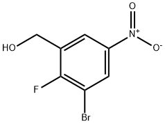 Benzenemethanol, 3-bromo-2-fluoro-5-nitro- Struktur