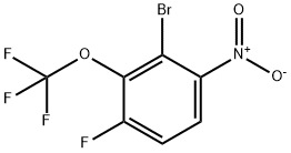 Benzene, 2-bromo-4-fluoro-1-nitro-3-(trifluoromethoxy)- Struktur