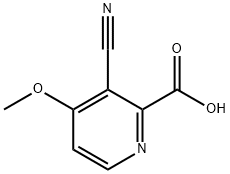 2-Pyridinecarboxylic acid, 3-cyano-4-methoxy- Struktur