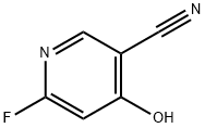 3-Pyridinecarbonitrile, 6-fluoro-4-hydroxy- Struktur