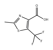 4-Thiazolecarboxylic acid, 2-methyl-5-(trifluoromethyl)- Struktur