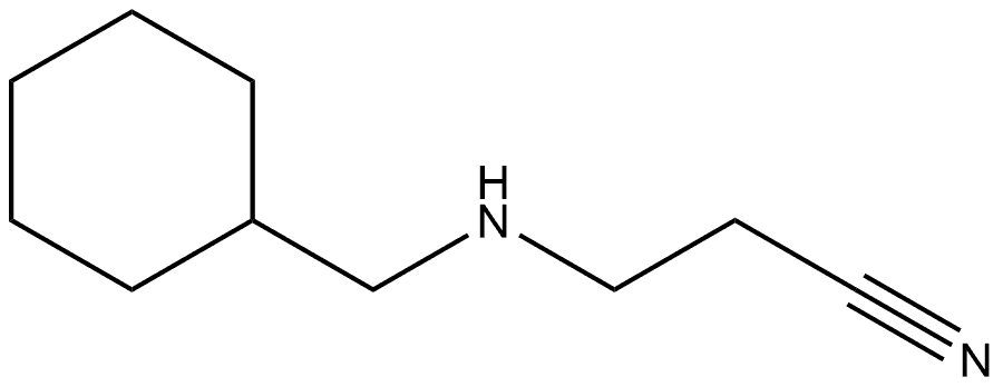 Propanenitrile, 3-(cyclohexylmethylamino)- Struktur