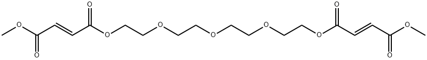 5,8,11,14,17-Pentaoxaheneicosa-2,19-dienedioic acid, 4,18-dioxo-, 1,21-dimethyl ester, (2E,19E)- Struktur