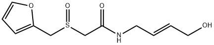 2-[(2-Furanylmethyl)sulfinyl]-N-[(2E)-4-hydroxy-2-buten-1-yl]acetamide Struktur