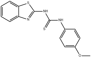 Thiourea, N-2-benzothiazolyl-N'-(4-methoxyphenyl)- Struktur